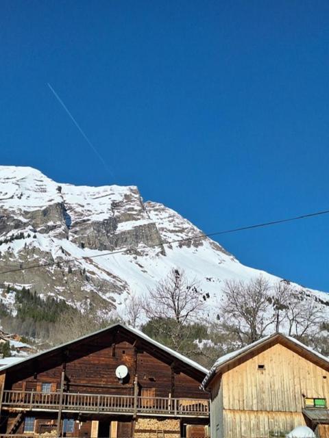 La Coufa, Spacieux Duplex En Chalet, Terrasse, Jardin, Vues Montagnes La Giettaz Exteriör bild